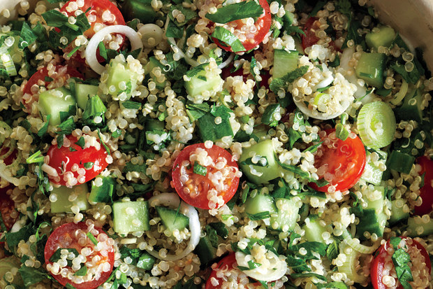 quinoa tabbouleh with mint via epicurious