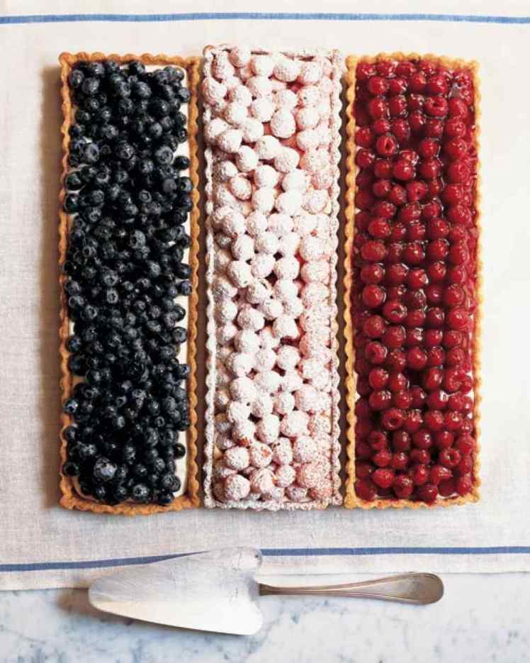 flag berry tarts via martha stewart