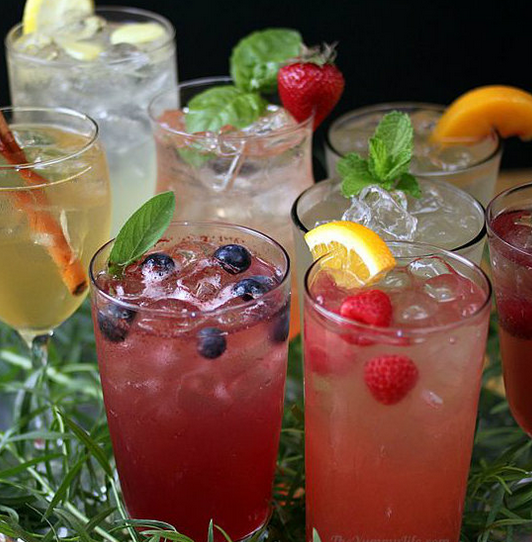 fruit infused perrier drinks via perrier