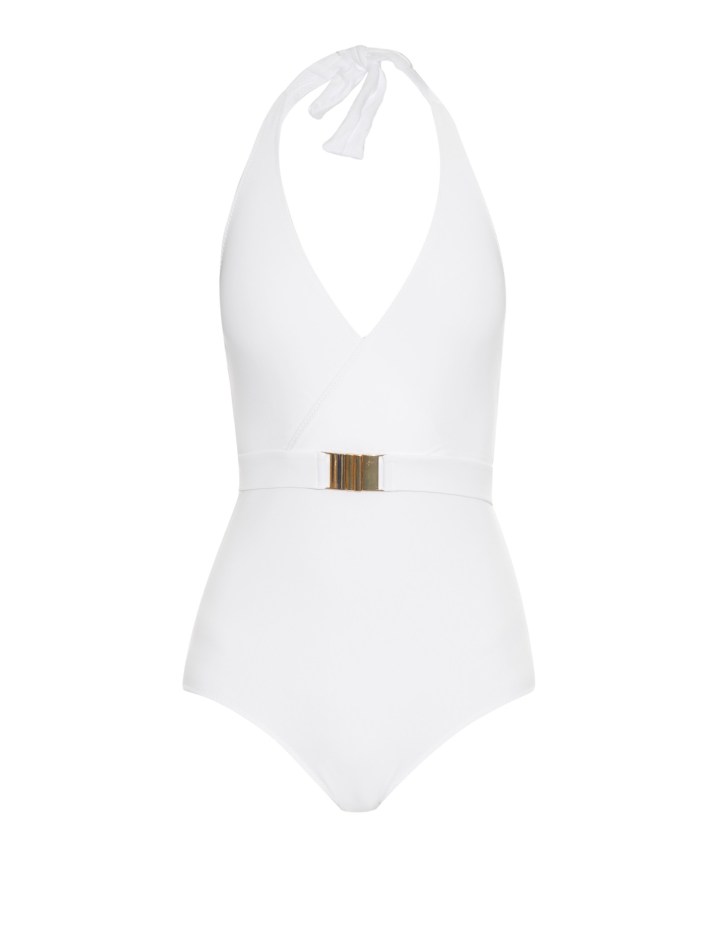 melissa odabash dominica halterneck swimsuit via matches fashion