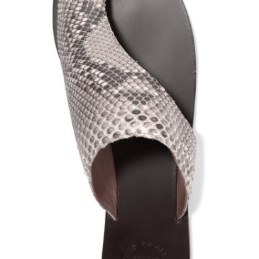atp atelier rosa python sandals via net-a-porter